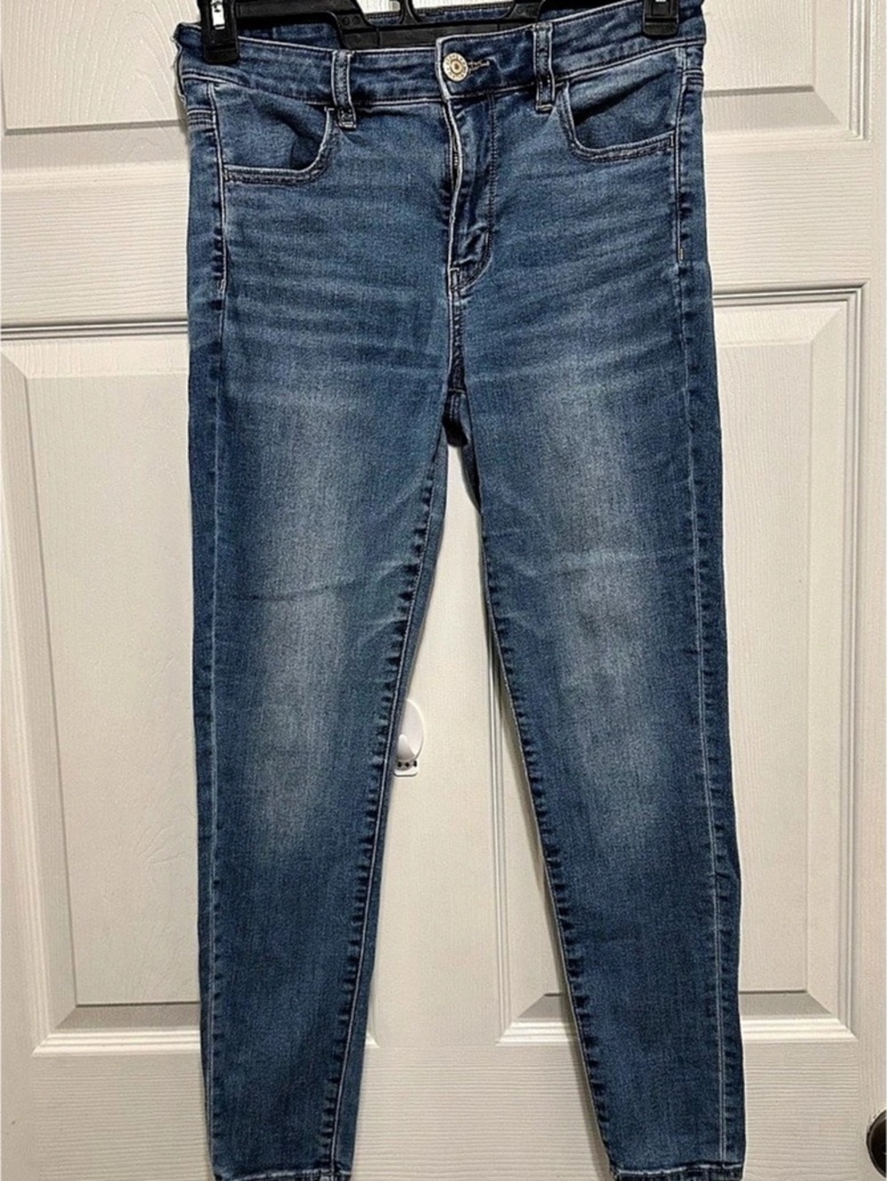 American Eagle Next Level Stretch Skinny Jeans in Blue Size 8 Short